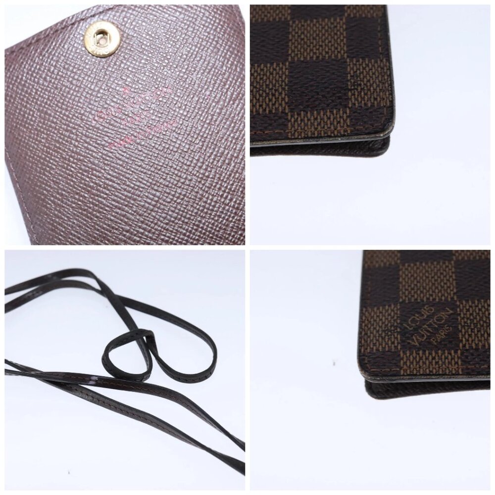 LOUIS VUITTON Damier Ebene Porte Cartes ID Bandouliere Case - Picture 11 of 14